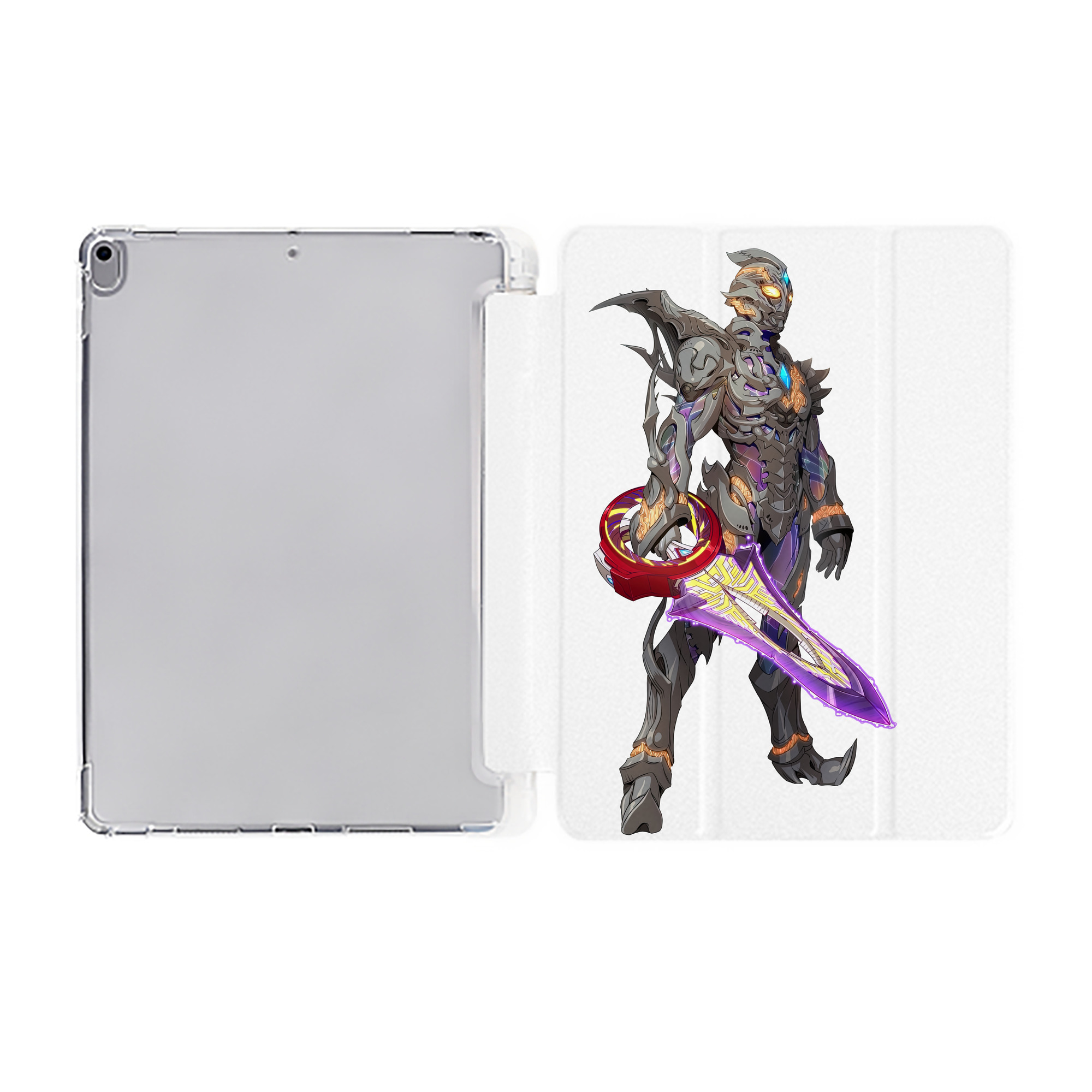 （画像用） ウルトラマン Ultraman IPad ケース ペン収納付き 三つ折りスタンド PUレザー×シリコン 対応機種9.5/10.5/10.9インチ